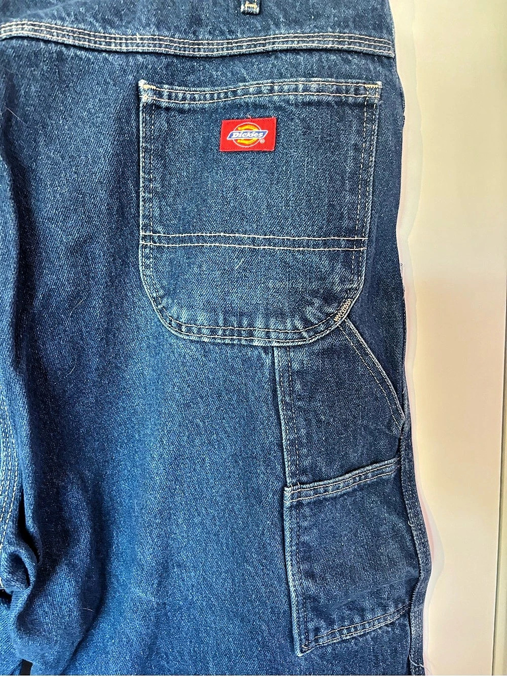 Dickies Relaxed Fit Cargo Work Pant Pants Blue Waist 46